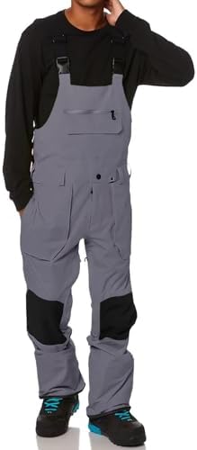 Men's Waterproof Insulated Snow Bib Overalls Ski Pants Snowboard