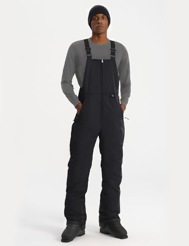 GEMYSE Men's Insulated Ski Bib Overalls Waterproof Snow Pants