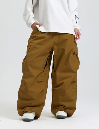 GSOU SNOW Women Men Baggy Snowboard Pants Ski Snow Pants Waterproof