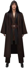 Men's Tunic Costume Adult Halloween Costume Tunic Hooded Robe Outfits Cosplay Full Set Uniform