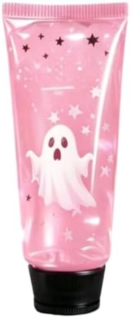 Halloween Ghost Shapes Squishy Cube Stress Balls for Adults, Cute Slow Rising Ghost Squeeze Toy, Halloween Decorations Sensory Fidget Birthday Gift Party Favor(Pink)