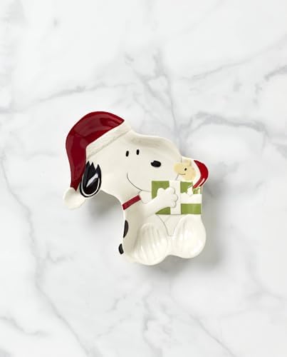 Lenox Peanuts Snoopy Christmas Candy Dish