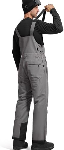 FREE SOLDIER Mens Snow Bibs Ski Snow Pants Softshell Ski Bib Overalls