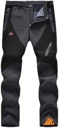 YSENTO Men's Snow Pants Fleece Lined Hiking Ski Winter Insulated Utility Work