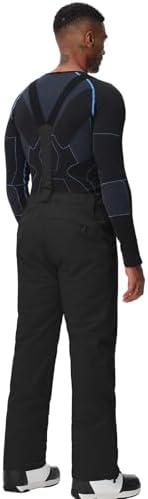 Men's Snow Ski Pants Insulated Waterproof Warm Winter Snowboard Bibs