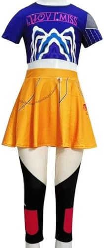 Demon Girls Cosplay Halloween Hunters Costume Top and Pants Set for 3–14 Yrs Events and Parties