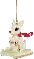 Lenox Rudolph and Misfit Elephant Porcelain Christmas Hanging Ornament