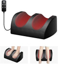 LINGTENG Foot Massager with Heat and Foot Massage, Electric Foot Massager with Cord Remote Control, Birthday Gifts for Mom and Dad (Black - Corded Electric)