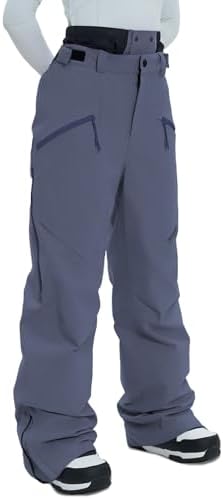 Womens Mens Ski Pants 3L Snowboard Snow Pants Insulated