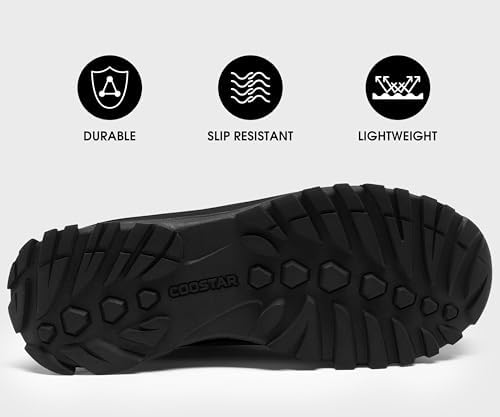 Coostar Mens Winter Boots Insulated Waterproof Snow Boot