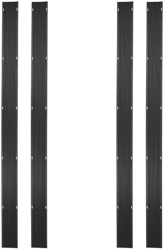 Black Ice 7' x 10" Snowmobile Trailer Ski Guides for Transporting Trailers and Truck Beds - Heavy-Duty Outdoor Accessories for Friction-Free Loading and Transport