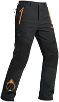 TACVASEN Men's Snow Ski Pants Winter Fleece Lined Water Resistant Insulated