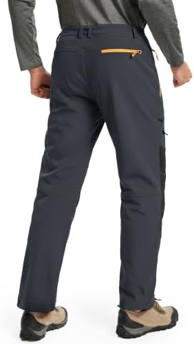 TACVASEN Men's Snow Ski Pants Winter Fleece Lined Water Resistant Insulated