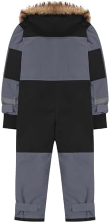 YRAETENM Snow Suit for Kids Boys Girls One Piece Snowsuit Girls and Boys Waterproof Insulated Winter Jumpsuit Coveralls