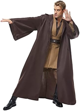 Laku Tunic Costume Men's Hooded Robe Full Set Halloween Cosplay Cloak Set