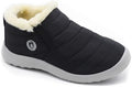 Winter Boots for Women Lightweight Comfortable Plush Waterproof Stylish Solid Color Ladies Ankle Shoes
