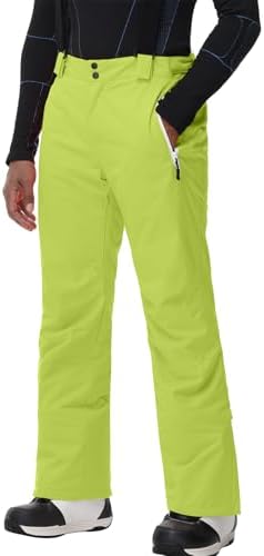 Men's Snow Ski Pants Insulated Waterproof Warm Winter Snowboard Bibs