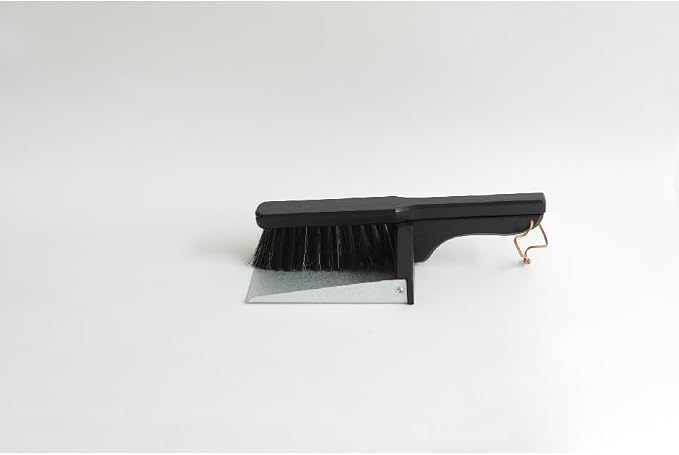 Idea Port Reszta Magnetic Brush Set, Natural RE-603NA Broom, Dustpan, Scandinavian Hand Brush, Natural Wood