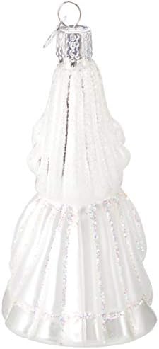 Old World Christmas Glass Blown Ornament Bride-Brunette (10226)