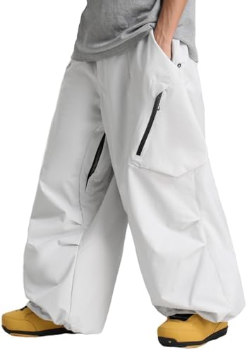 GSOU SNOW Womens Mens Snowboard Pants Baggy Snow Ski Pants for Snowsports