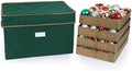 Covermates Adjustable Ornament Storage Box, 19.25"W x 13"D x 12.5"H, Green