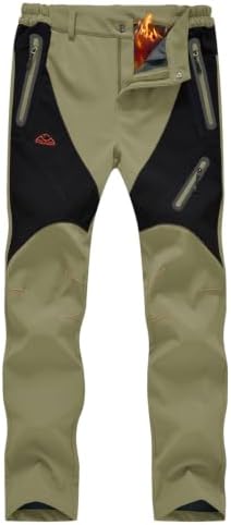 YSENTO Women's Hiking Pants Fleece Lined Winter Waterproof Insulated Snow Ski Work