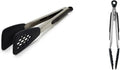 OXO Good Grips Silicone Flexible Tongs Stainless,Black & Good Grips 9-Inch Tongs with Silicone Heads