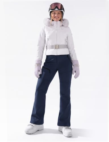 Cycorld Womens Snow Pants: Warm Fleece Lined Ski Pants Softshell