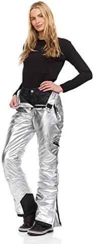 Women's Snow Ski Pants Water Resistant Softshell Insulated Flare for Snowboarding Hiking Winter Outdoor Pants