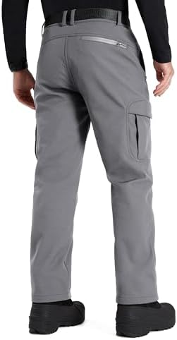 FREE SOLDIER Men's Outdoor Softshell Snow Ski Pants