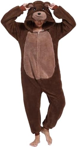 Adult Onesie Pajamas Animal One Piece Costume Halloween Cosplay for Women Men