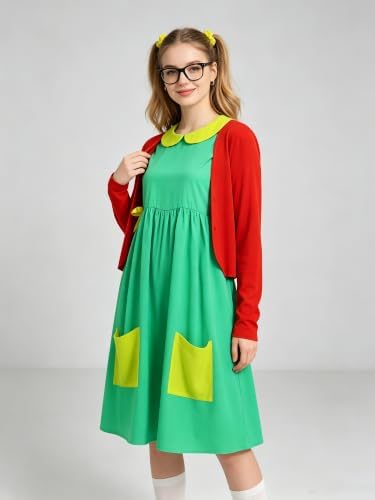 Poboola Women full cosplay costume set colorful halloween fancy dress