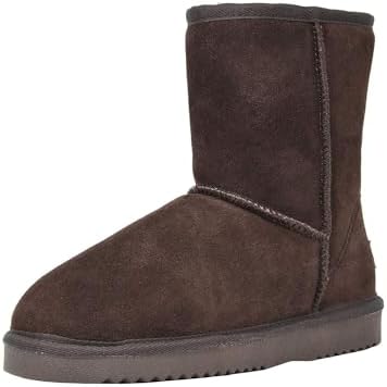 DREAM PAIRS Women's Shorty-New Mid Calf Winter Snow Boots