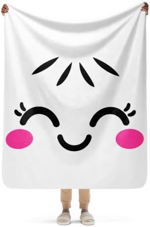 Squishy Dumpling Easy Halloween Costume Graphic Sherpa Throw Blanket