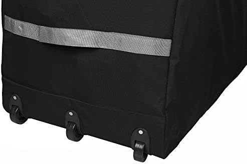 Christmas Tree Storage Bag, Fits Up to 9 foot Tall Xmas Holiday Trees 28" X 16" X 60" Extra Large Heavy Duty Xmas Box Container with Wheels (Black)