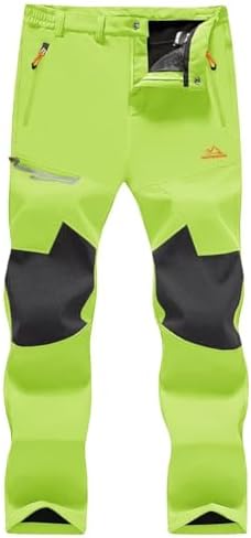 MAGCOMSEN Men's Snow Ski Winter Pants Waterproof Hiking Fleece Lined Pants