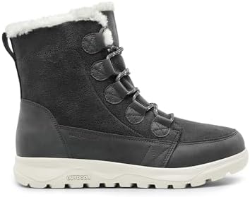 DREAM PAIRS Women's Winter Snow Boots Lace Up Warm Comfortable Faux Fur Lining Outdoor Ankle Booties