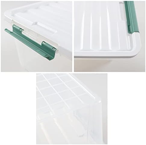 6-Pack 35 L Plastic Storage Box, Latch Storage Box with Lids