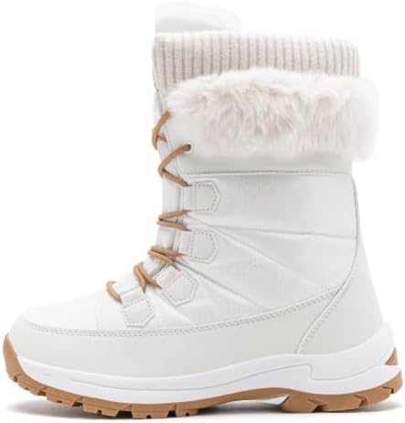 HOBIBEAR Women's Winter Snow Boots Waterproof Warm Mid Calf Lightweight