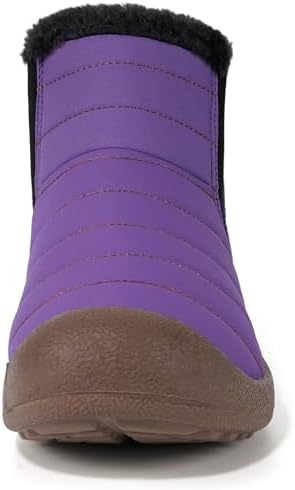 Eagsouni Womens Mens Snow Boots Winter Slip On Shoes