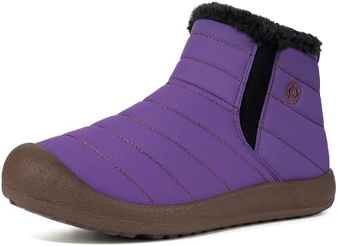Eagsouni Womens Mens Snow Boots Winter Slip On Shoes