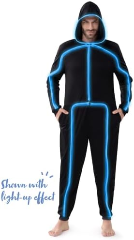Spooktacular Creations Halloween Costume Adult Glow in the Dark Costume Men