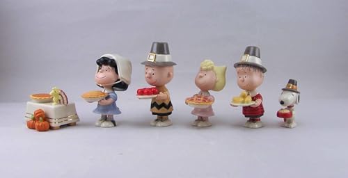 Lenox 841131 Peanuts 6-Piece Thanksgiving Figurine Set By Lenox