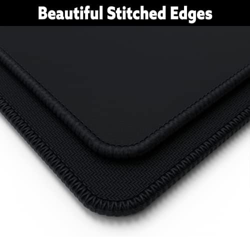 Gamer Boss - Gaming Mouse Pad - 72 x 36 Inches - 4mm Thick with Stitched Edges, Non-Slip Rubber Base, Premium Cloth Mousepad, Desk Mat for Laptop, Keyboard, Computer & PC (Mammoth, Black)