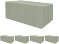 HolidayIdeas 4-Pack 6ft Sage Green Rectangle Craft Shows Fitted Tablecloth