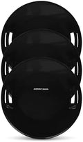 Slippery Racer Heavy-Duty Cold Resistant Downhill Pro Adults and Kids Plastic Outdoor Winter Saucer Disc Snow Sled with Handles (Black, 3)