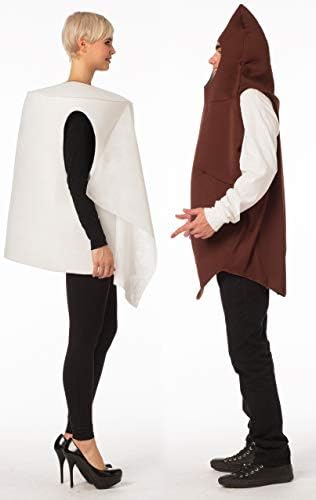 Rasta Imposta Poop and Toilet Paper 2 Piece Couples Costume Mens Womens Adult