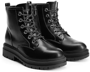 DREAM PAIRS Women's Combat Boots Lace-up Ankle Boots
