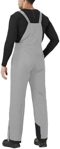WULFUL Mens Insulated Snow Bibs Waterproof Winter Ski Pants Snowboarding Overalls