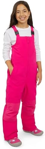 Lands' End Unisex Kids Squall Waterproof Adjustable Insulated Iron Knee Snow Bib Overalls